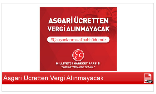 Asgari Ücretten Vergi Alınmayacak Reklam Seti