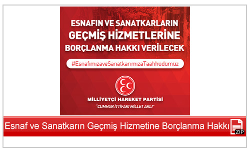 Esnaf ve Sanatkarın Geçmiş Hizmetlerine Borçlanma Hakkı Getirilecek