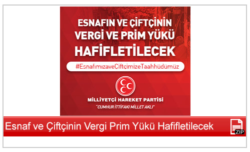 Esnaf ve Çiftçinin Vergi Prim Yükü Hafifletilecek