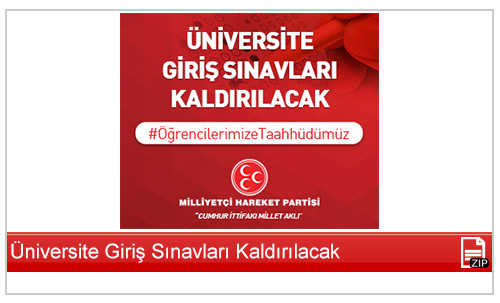 Üniversite Giriş Sınavları Kaldırılacak