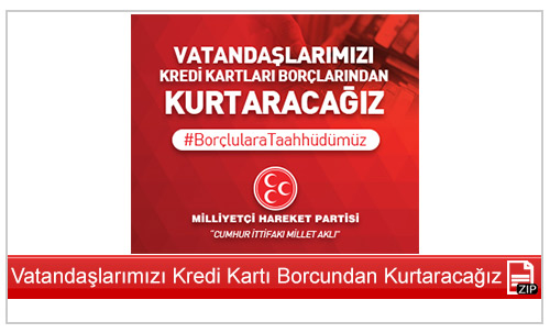 Vatandaşlarımızı Kredi Kartı Borçlarından Kurtaracağız